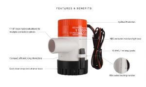 Seaflo Pump 01 Series 1100GPH Bilge Pump 12v (click for enlarged image)